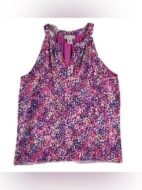 Adrienne Vittadini vibrant multicolor tank size XL NWOT